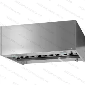 зонт приточно-вытяжной универсальный зпуб 400х1200х1000 «base» (к-т светильников)