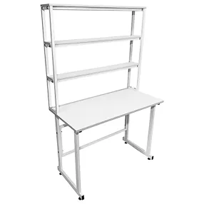 стол лабораторный с надстройкой слн 16.002 (белый)